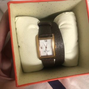 Used Kate Spade brown wrap around watch